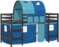 SHUMEE Kids bunk bed with tunnel blue, 80 × 200 cm, solid pine, 3206989 - Bed