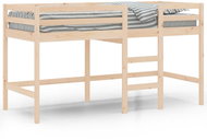SHUMEE Children's bunk bed with ladder, 90 × 200 cm, pine wood, 835889 - Bed