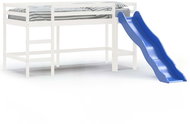 SHUMEE Children's bunk bed with slide white, 80 × 200 cm, pine wood - Bed