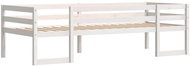 Children's bed white, 90 × 200 cm, solid pine wood - Bed