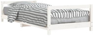 Shumee Children's bed white 80 × 200 cm solid pine wood, 834391 - Bed