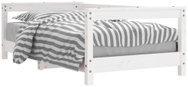 Shumee Dětská postel bílá 70 × 140 cm masivní borové dřevo, 834397 - Postel