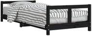 Shumee Children's bed black 80 × 200 cm solid pine wood, 834422 - Bed