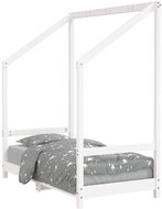 Shumee Children's bed white 70 × 140 cm solid pine wood, 835707 - Bed