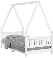 Shumee Children's bed white 80 × 160 cm solid pine wood, 834505 - Bed
