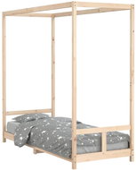 Shumee Dětská postel 80 × 200 cm masivní borové dřevo, 834519 - Postel