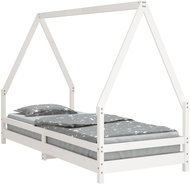 Shumee Children's bed white 80 × 200 cm solid pine wood, 834481 - Bed