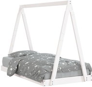 Shumee Children's bed white 80 × 160 cm solid pine wood, 834529 - Bed