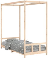 Shumee Dětská postel 90 × 200 cm masivní borové dřevo, 834522 - Postel