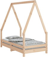 Shumee Dětská postel 70 × 140 cm masivní borové dřevo, 834486 - Postel