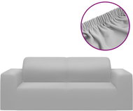 Shumee Strečový potah na 2místnou pohovku šedý, polyesterový, žerzej - Cover