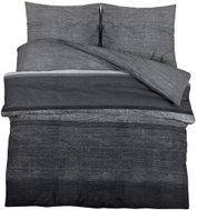 Shumee Bed linen set 1+2 dark grey 200 × 200 cm cotton, brindle, pillows 80 × 80 cm - Bed Linen