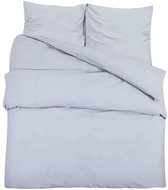 Shumee Bed linen set 1+2 grey 200 × 200 cm microfiber, without print, pillows 60 × 70 cm - Bed Linen