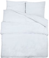 Shumee Bedding set 1+2 white 240 × 220 cm microfiber, without print, pillows 60 × 70 cm - Bed Linen