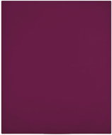 Shumee Jersey 2 pcs burgundy 90 × 200 cm cotton - Bedsheet