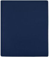 Shumee Jersey 2 pcs navy blue 90 × 200 cm cotton - Bedsheet