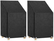 SHUMEE Plachty na zahradní židle 2 ks 8 oček 65 × 65 × 80/120 cm PE - Garden Furniture Cover