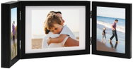 Shumee Three-piece photo frame 2 × 10 × 15 cm, 22 × 15 cm, black - Photo Frame