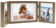 Shumee Three-piece photo frame 2 × 13 × 18 cm, 28 × 18 cm, light brown - Photo Frame