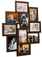 Shumee Collage photo frame, 10 pictures, 13 × 18 cm, dark brown MDF - Photo Frame