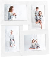 Shumee Collage photo frame, 4 pictures, 10 × 15 cm, white MDF - Photo Frame