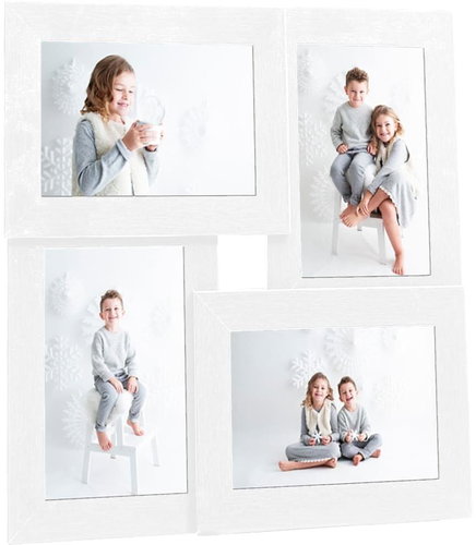Shumee Collage photo frame, 4 pictures, 10 × 15 cm, white MDF Main image Shumee Collage photo frame, 4 pictures, 10 × 15 cm, white MDF - Photo Frame - Main image