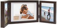 Shumee Three-piece photo frame 2 × 13 × 18 cm, 28 × 18 cm, dark brown - Photo Frame