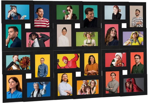 Shumee Collage photo frame, 24 pictures, 10 × 15 cm, black MDF Main image Shumee Collage photo frame, 24 pictures, 10 × 15 cm, black MDF - Photo Frame - Main image
