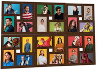 Shumee Collage photo frame, 24 pictures, 10 × 15 cm, dark brown MDF - Photo Frame