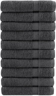 Shumee Premium 10 ks antracitové 80 × 200 cm 600g/m2 100% bavlna - Towel Set