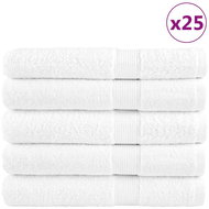 Shumee Premium 25 ks bílé 80 × 200 cm 600 g/m2 100% bavlna - Towel Set