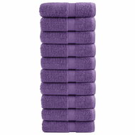 Shumee Premium 10 ks fialové 30 × 50 cm 600 g/m2 100% bavlna - Towel Set