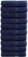 Shumee Premium 10 ks tmavě modré 70 × 140 cm 600 g/m2 100% bavlna - Towel Set