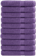 Shumee Premium 10 ks fialové 100 × 200 cm 600 g/m2 100% bavlna - Towel Set