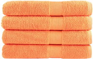 Shumee Premium 4 ks oranžové 100 × 200 cm 600 g/m2 100% bavlna - Towel Set
