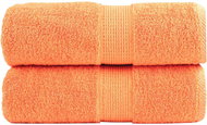 Shumee Premium na ruce 2 ks oranžové 30 × 30 cm 600 g/m2 bavlna - Towel Set