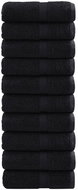 Shumee Premium na ruce 10 ks černé 30 × 30 cm 600 g/m2 100% bavlna - Towel Set