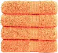 Shumee Premium 4 ks oranžové 50 × 100 cm 600 g/m2 100% bavlna - Towel Set
