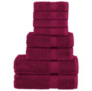 Shumee Premium 8dílná bordó 600 g/m2 100% bavlna - Towel Set
