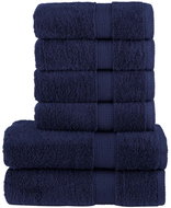 Shumee Premium 6dílná navy modrá 600 g/m2 100% bavlna - Towel Set