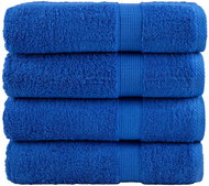 Shumee Premium 4 ks modré 70 × 140 cm 600 g/m2 100% bavlna - Towel Set