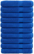 Shumee Premium 10 ks modré 80 × 200 cm 600g/m2 100% bavlna - Towel Set