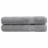 Shumee Premium 2 ks šedé 100 × 200 cm 600 g/m2 100% bavlna - Towel Set