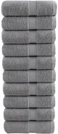 Shumee Premium na ruce 10 ks šedé 30 × 30 cm 600 g/m2 100% bavlna - Towel Set