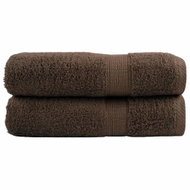 Shumee Premium na ruce 2 ks hnědé 50 × 100 cm 600 g/m2 100% bavlna - Towel Set