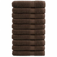 Shumee Premium 10 ks hnědé 80 × 200 cm 600 g/m2 100% bavlna - Towel Set