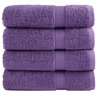 Shumee Premium 4 ks fialové 100 × 150 cm 600 g/m2 100% bavlna, 137360 - Towel Set