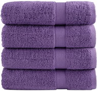 Shumee Premium 4 ks fialové 70 × 140 cm 600 g/m2 100% bavlna - Towel Set