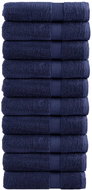 Shumee Premium 10ks tmavě modré 100 × 150 cm 600 g/m2 100% bavlna - Towel Set