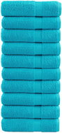 Shumee Premium 10 ks tyrkysové 50 × 100 cm 600 g/m2 100% bavlna - Towel Set